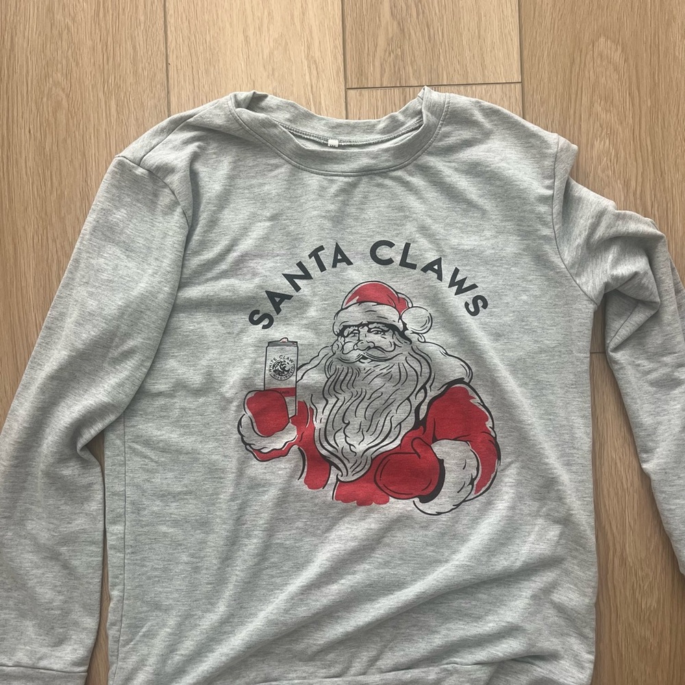 Santa Claws Gray Sweatshirt